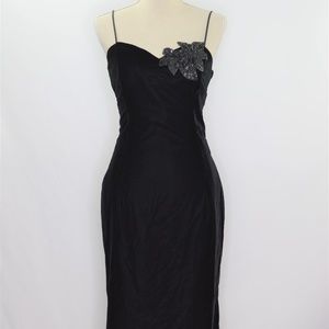 Cachet by Bari Protas Black Sequin Velvet Dress